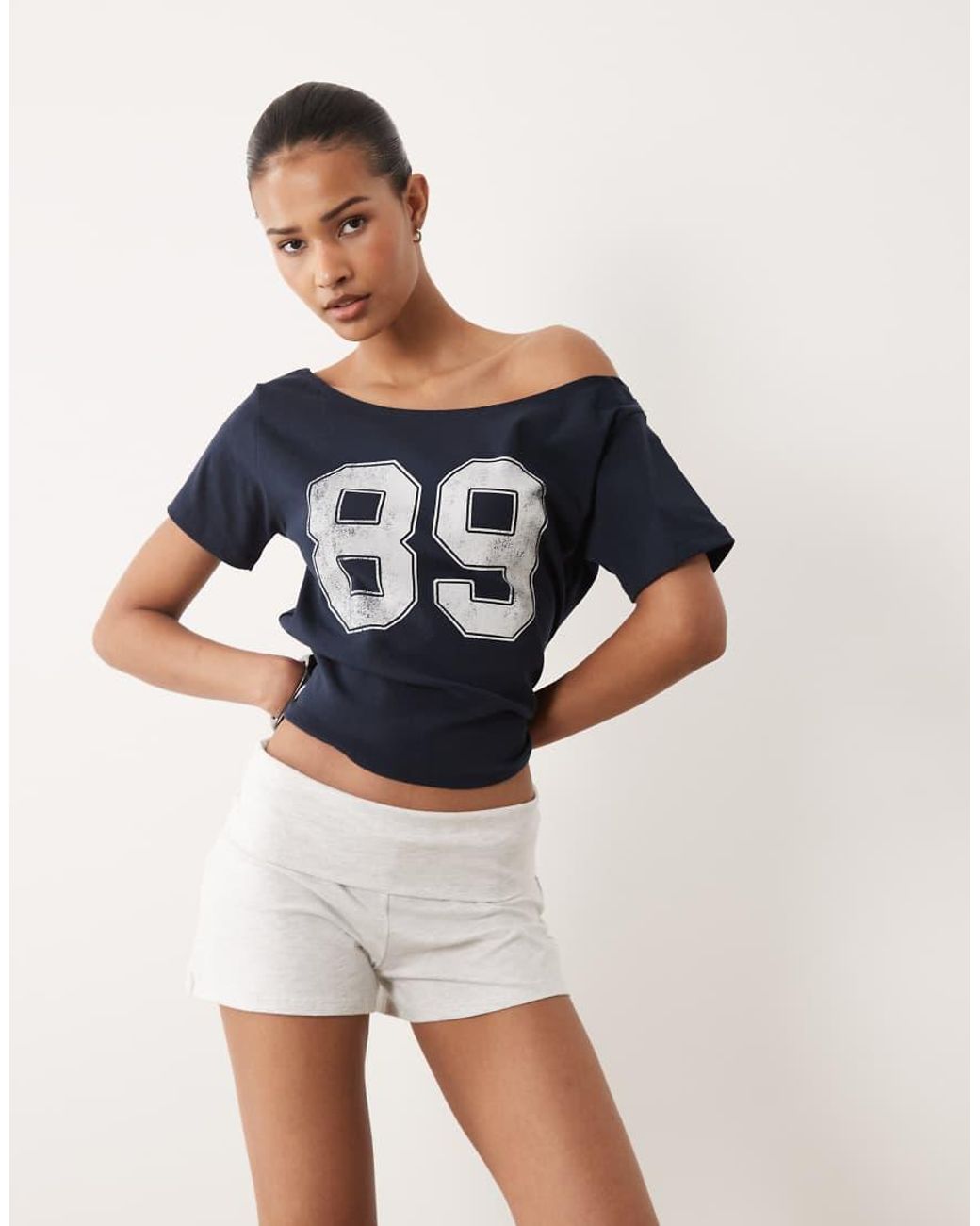 Cotton On White Dreamy Roll Waist Shorts