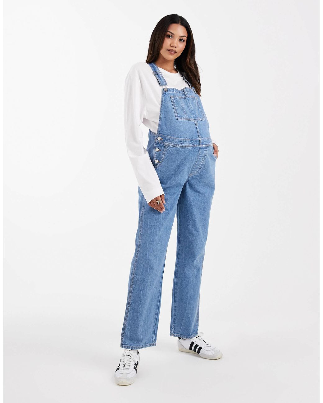 ASOS Blue Asos Design Maternity Overalls