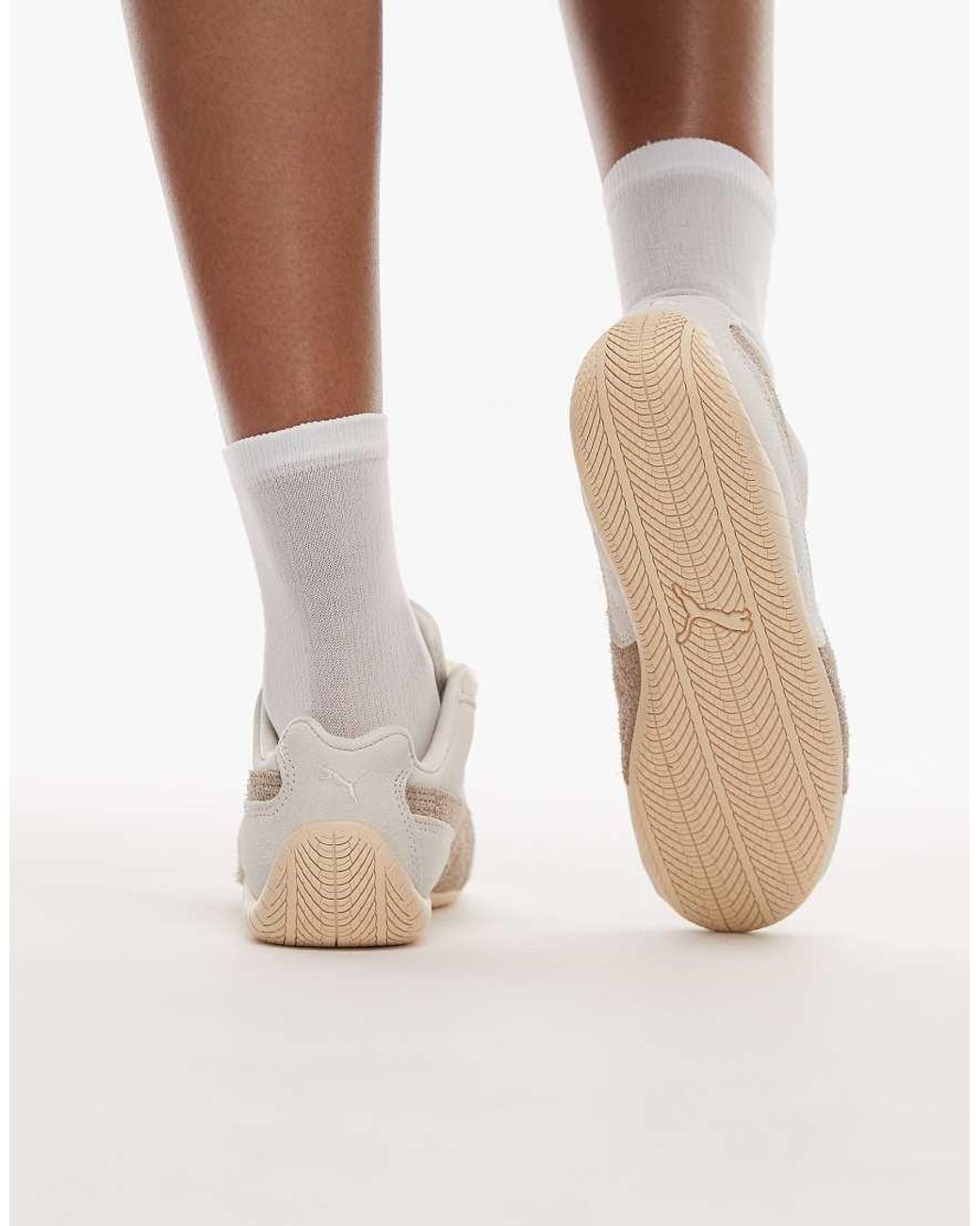 PUMA White Speedcat Elevated Trainers