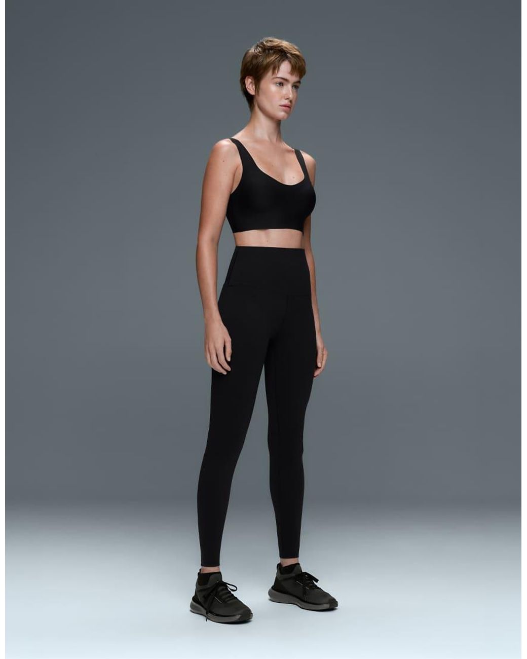 Oysho Black Perfect-Adapt High-Rise 65Cm Ankle-Length Leggings