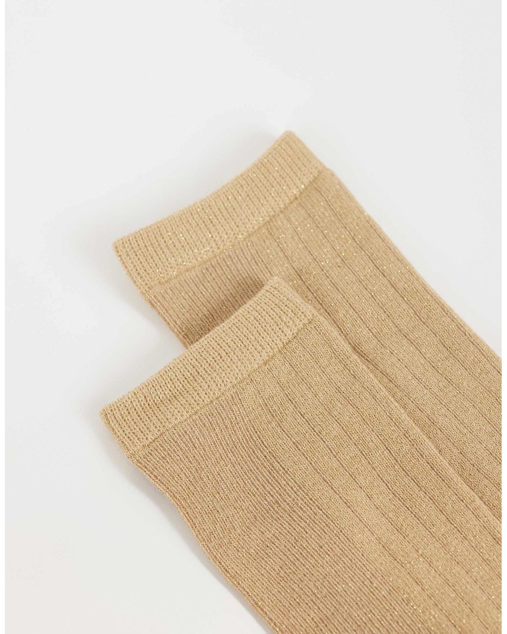 TOPSHOP White Glitter Socks