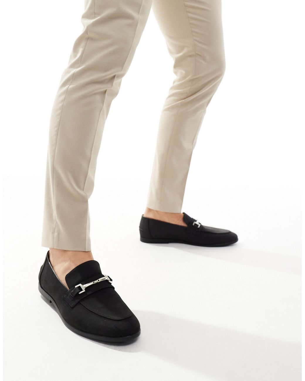 ASOS – e loafer in Black für Herren