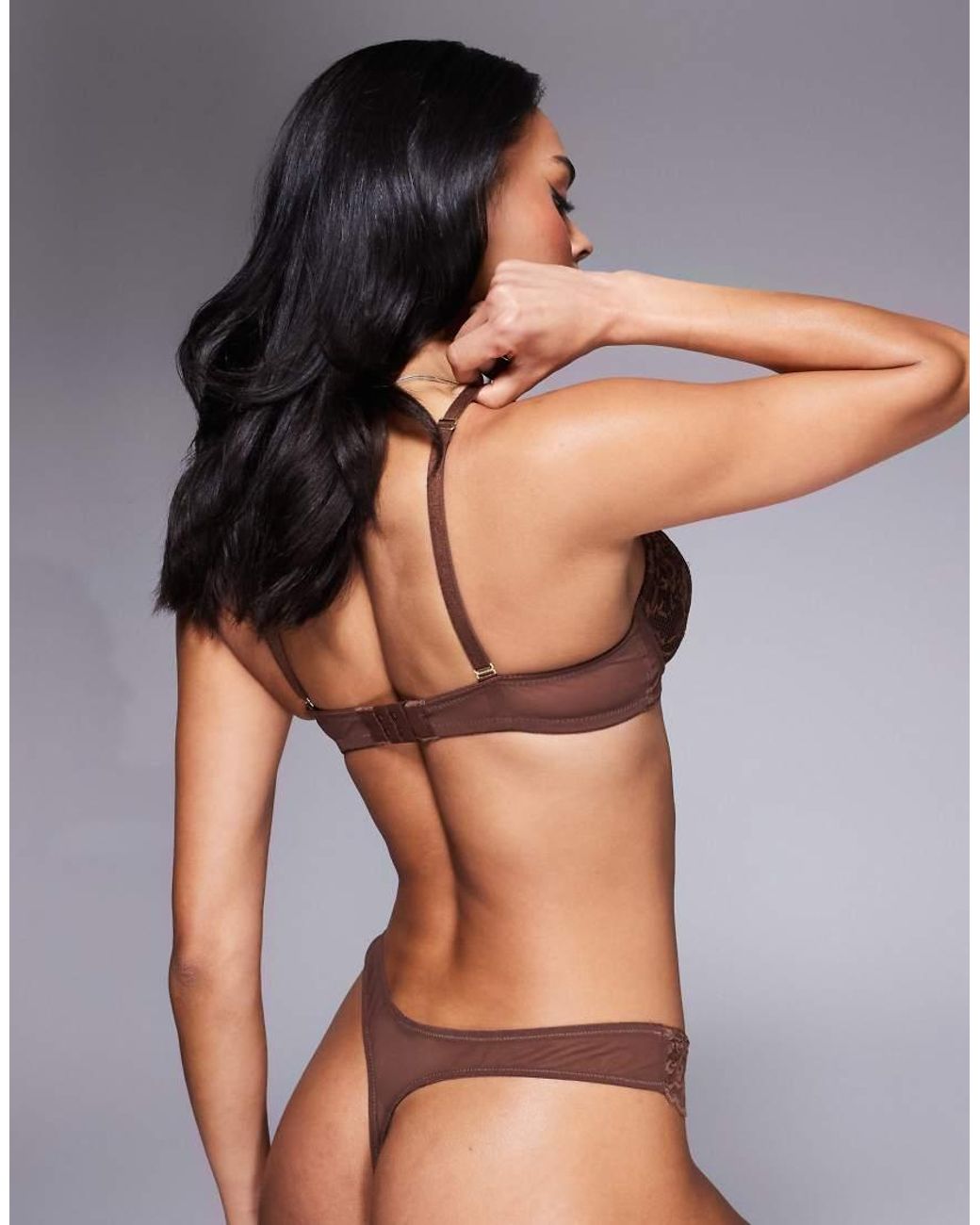 Ann Summers Brown Sexy Lace Thong