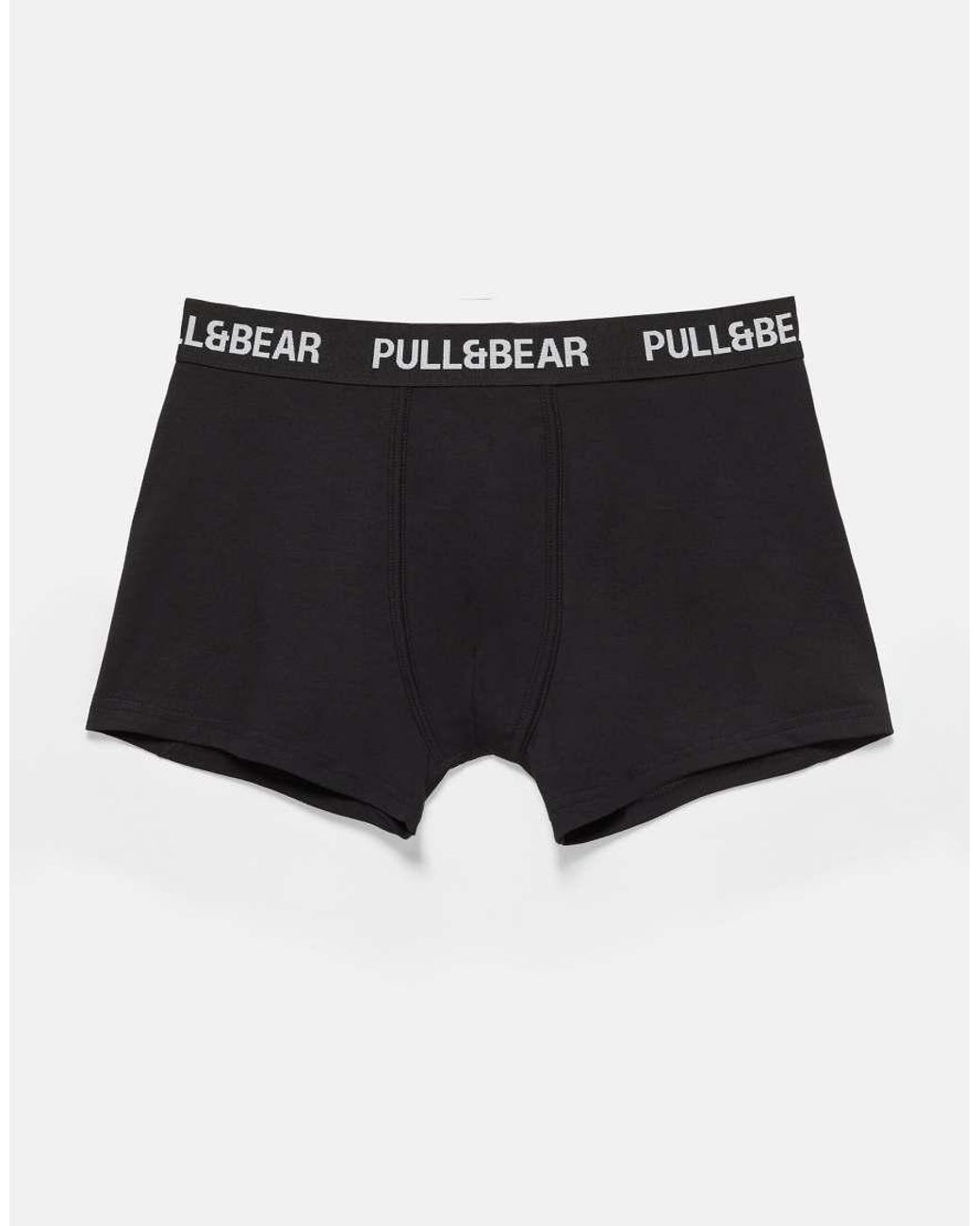 Pull&Bear Black Pack Of 3 Boxers for men
