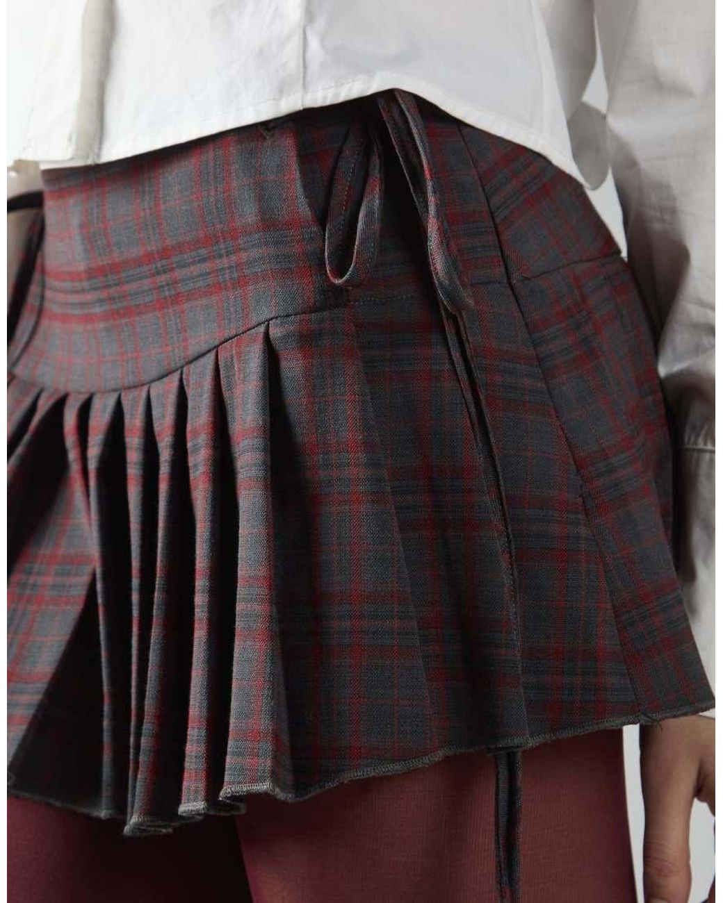 Glamorous White Pleated Mini Skirt