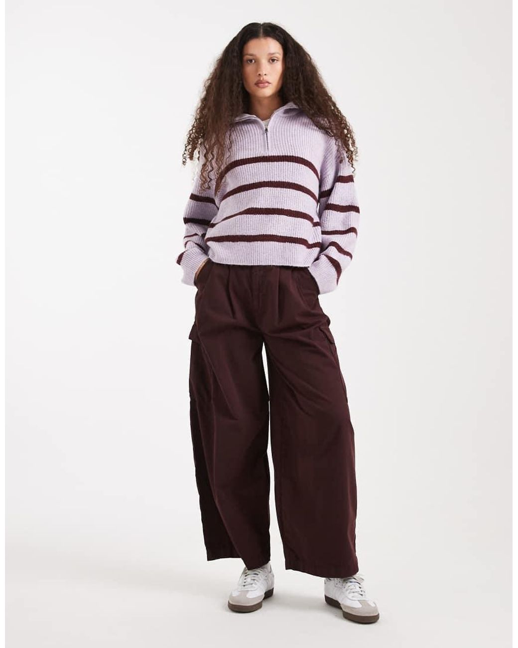 Cotton On Purple Luxe Half Zip Pullover