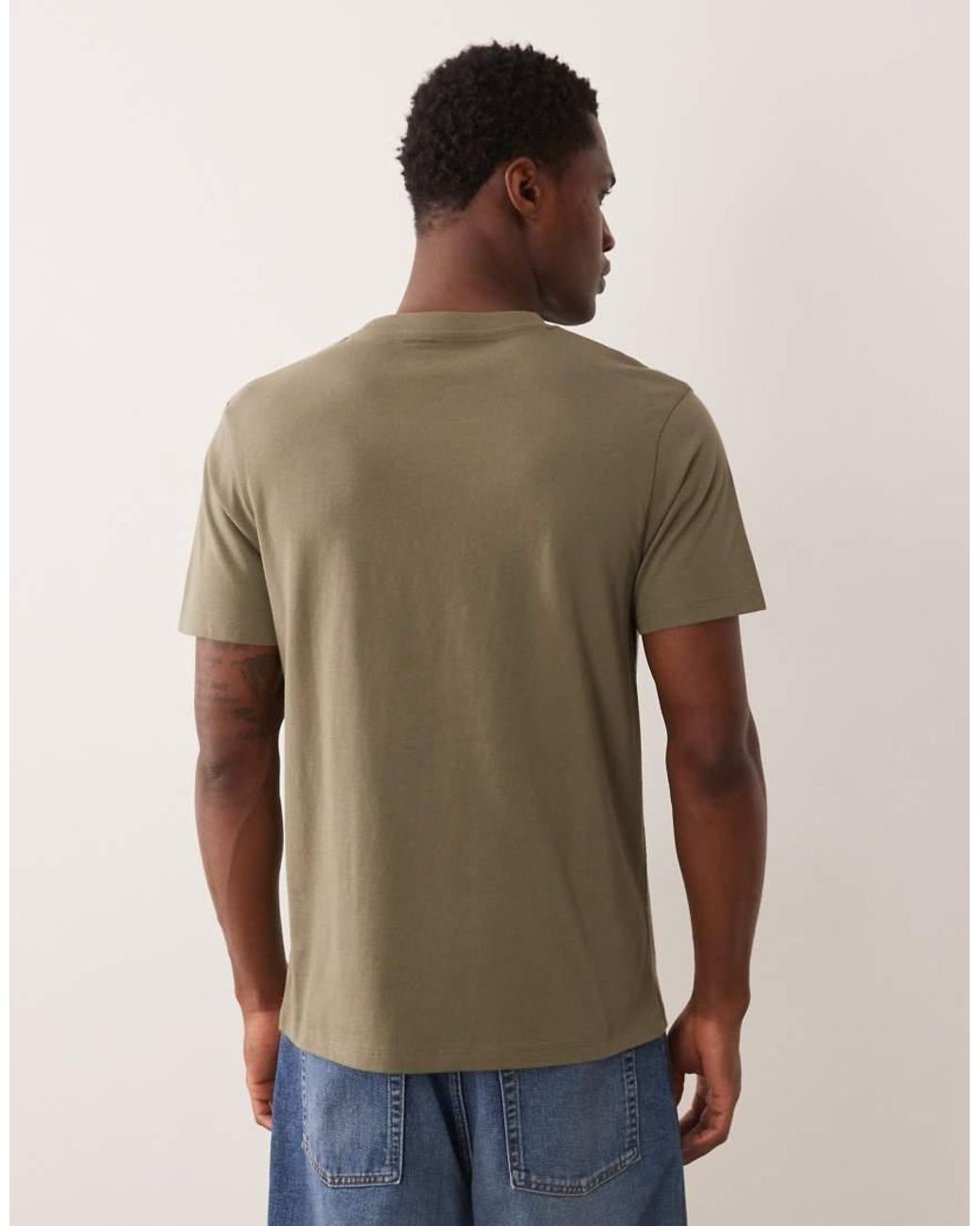 ASOS Natural Essentials 2 Pack Regular Fit T-shirt for men