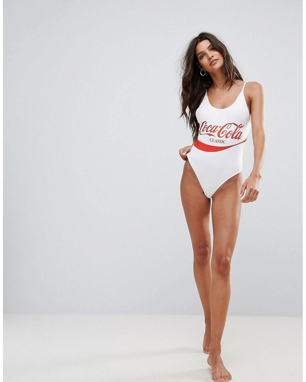 Chaser Coca-cola Swimsuit in White | Lyst