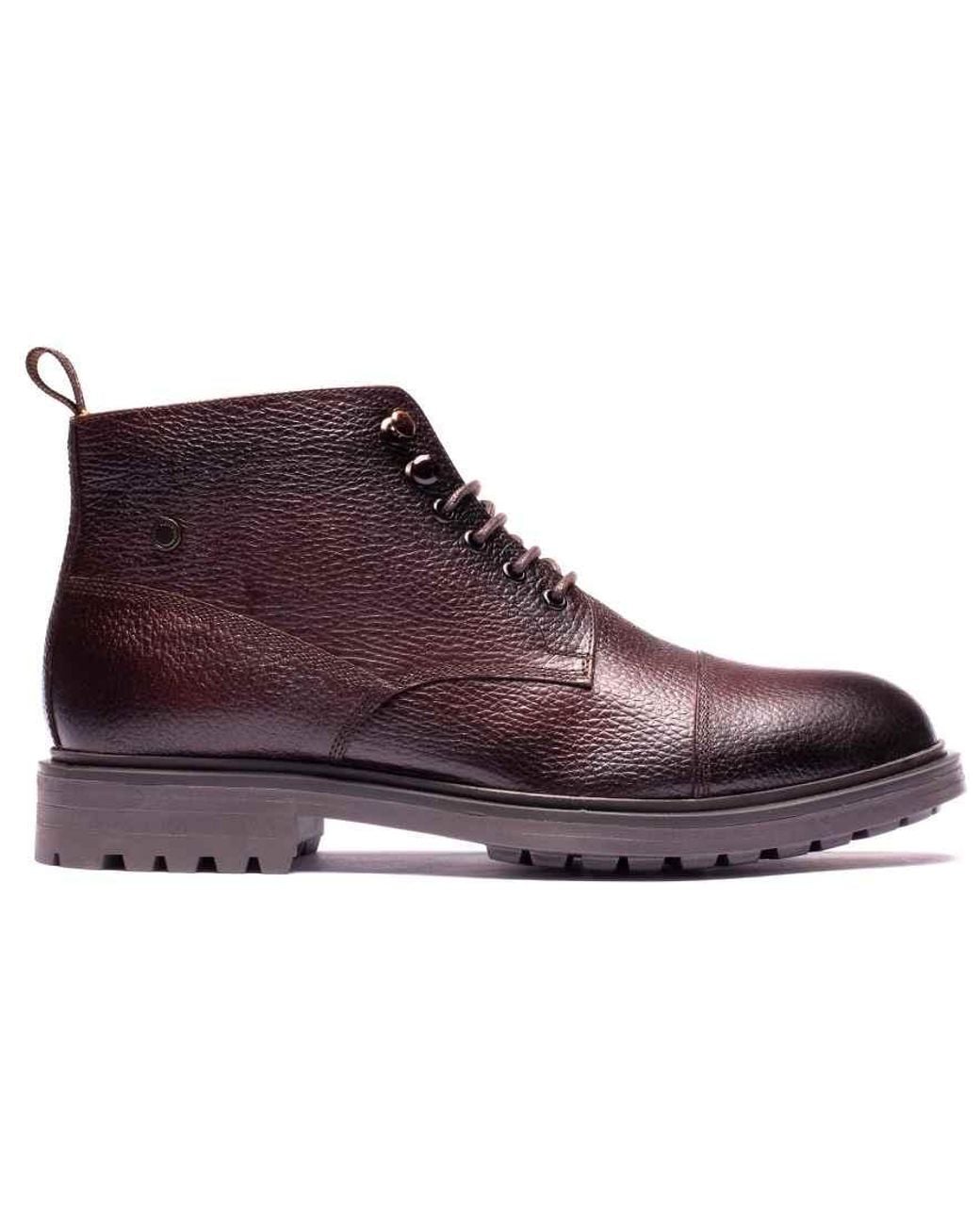 Base London Purple Mercer Toe Cap Boot for men