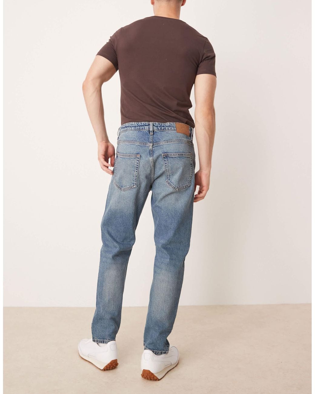 Mango Blue Tapered Jean for men