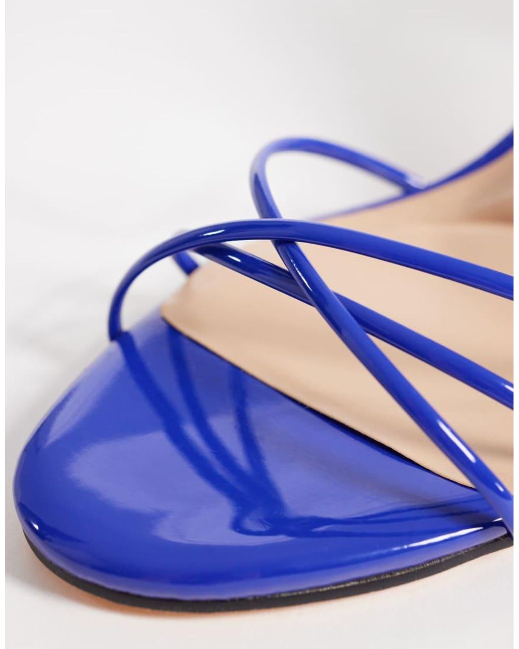 SEQWL Blue Lolly Heeled Sandals