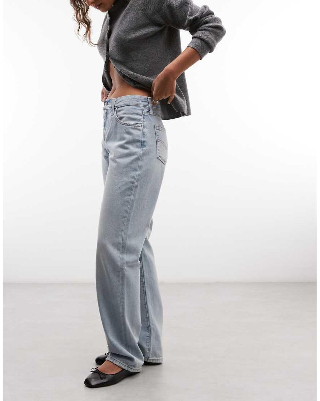 Levi's Blue Easy Dad Jeans