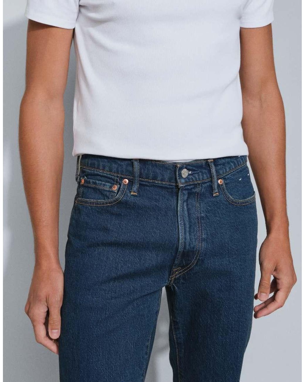 Abercrombie & Fitch Blue 90s Straight Fit Jeans for men