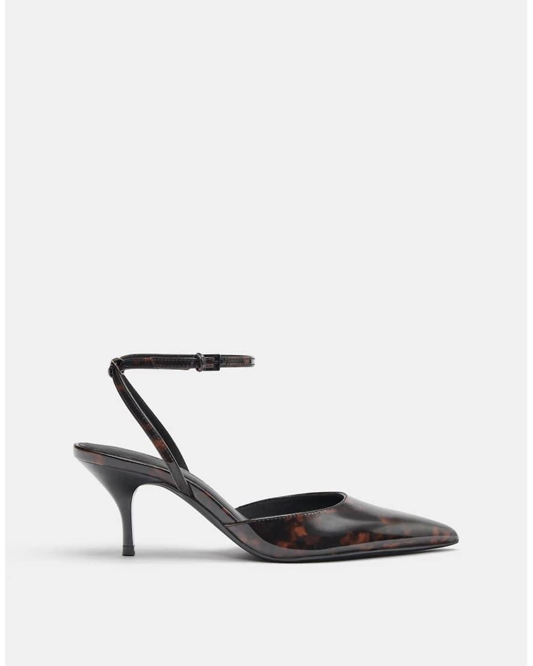 Pull&Bear Black Slingback High Heels