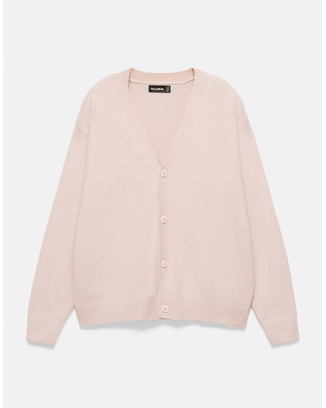 Pull&Bear Basic-strickjacke in Blue für Herren