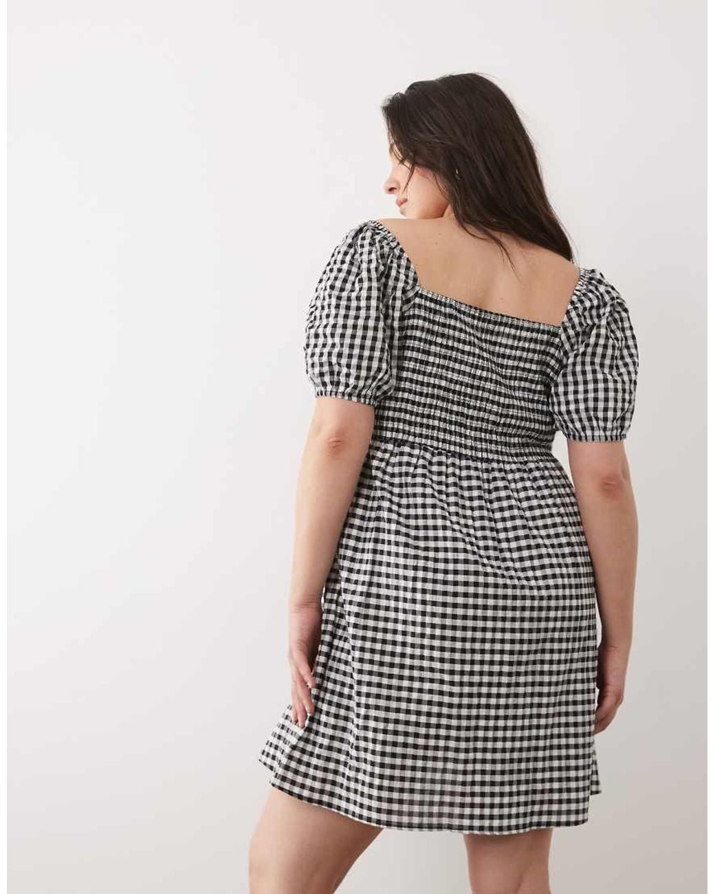 Esmee Curve Black Mini Beach Dress