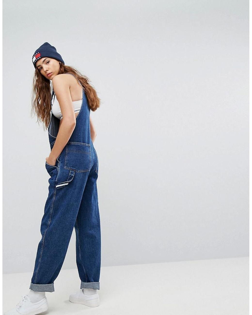 Tommy Hilfiger Tommy Jeans 90s Capsule Dungaree in Blue | Lyst UK