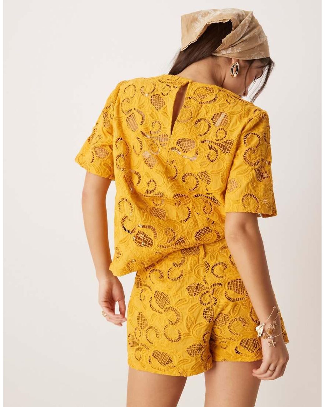 ASOS Yellow Micro Short
