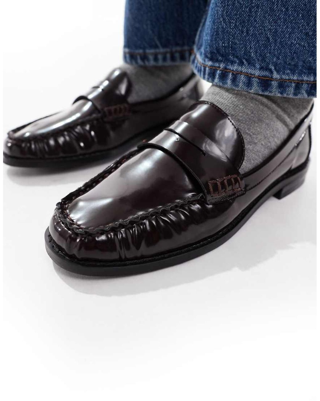 Schuh Blue Lendall Penny Loafers