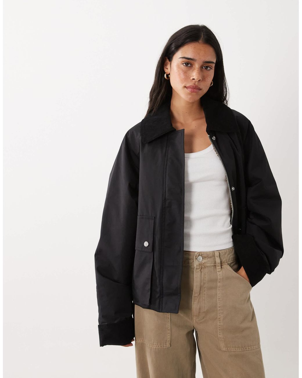 Parka e Mango en coloris Black