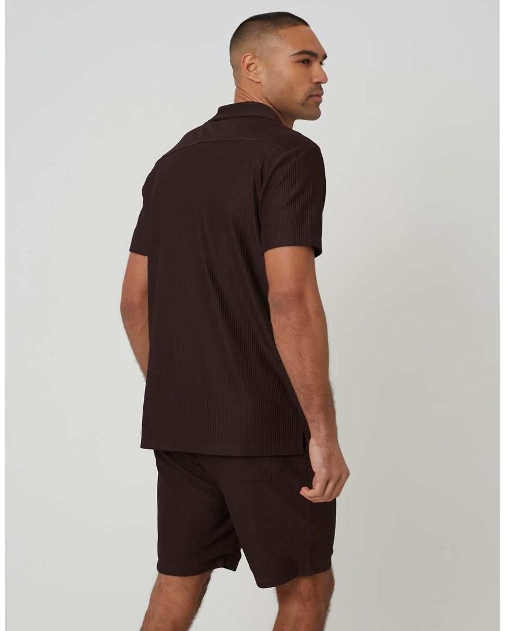 Brave Soul Black Pleated Shorts for men