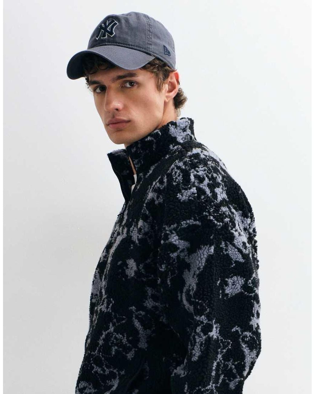 Only & Sons Blue Oversized Fleece for men