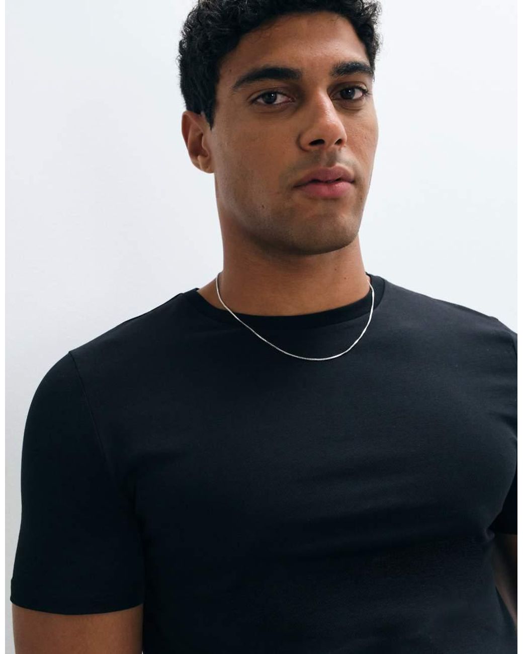 ASOS Black Essentials 2 Pack Muscle Fit T-shirts for men