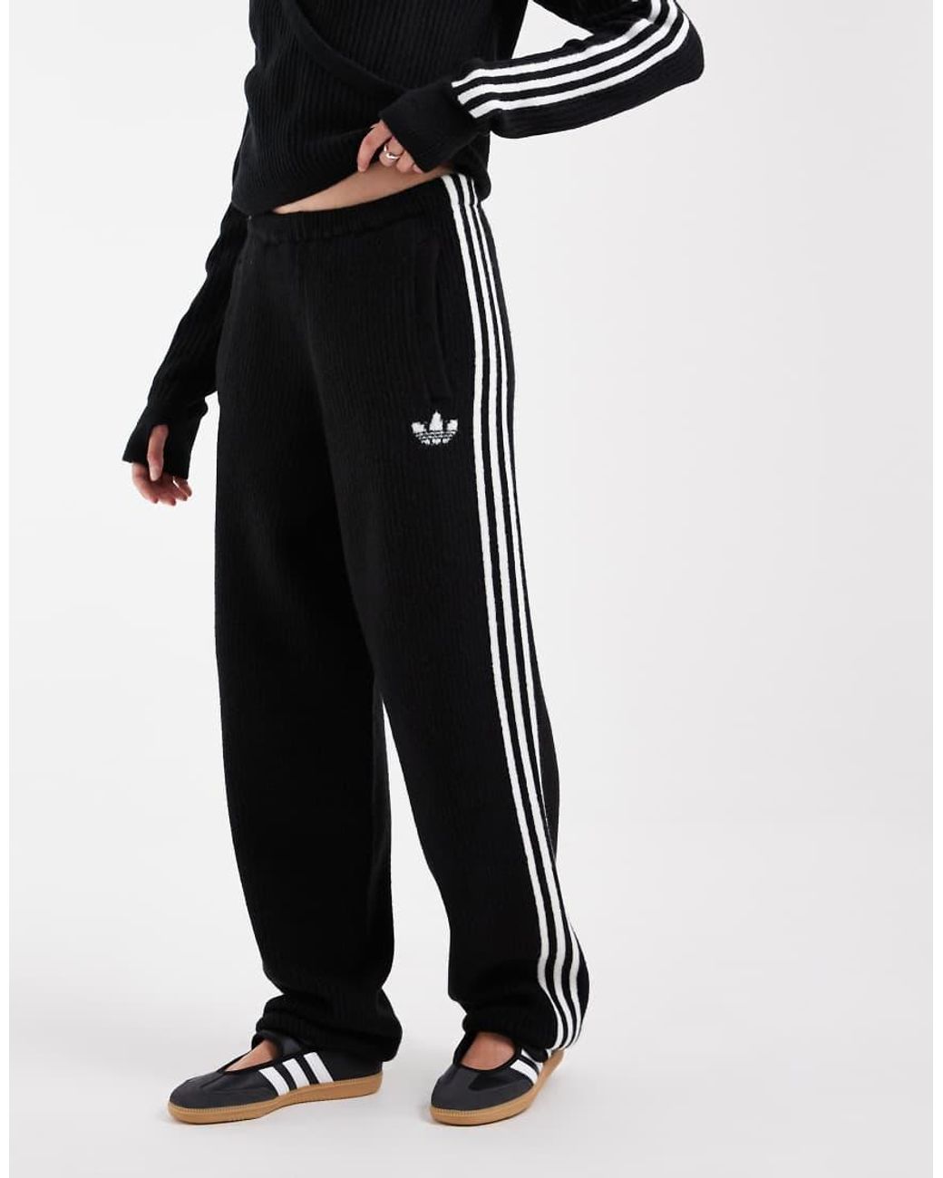 Adidas Originals White X Jennie Knitted Cuffed Track Pants