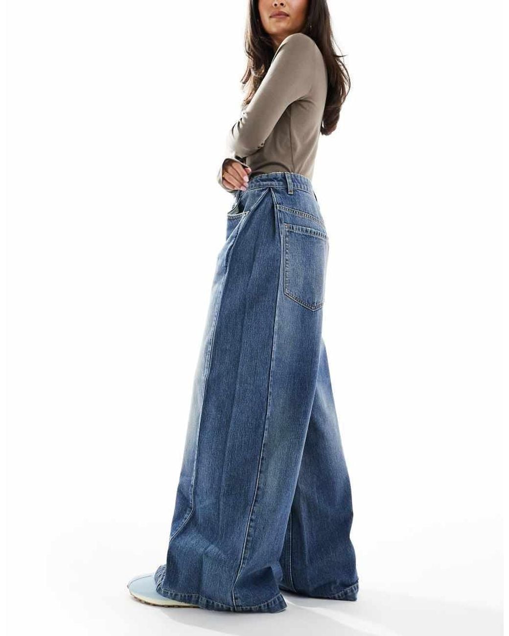 Cotton On Wijde Jeans in het Blue