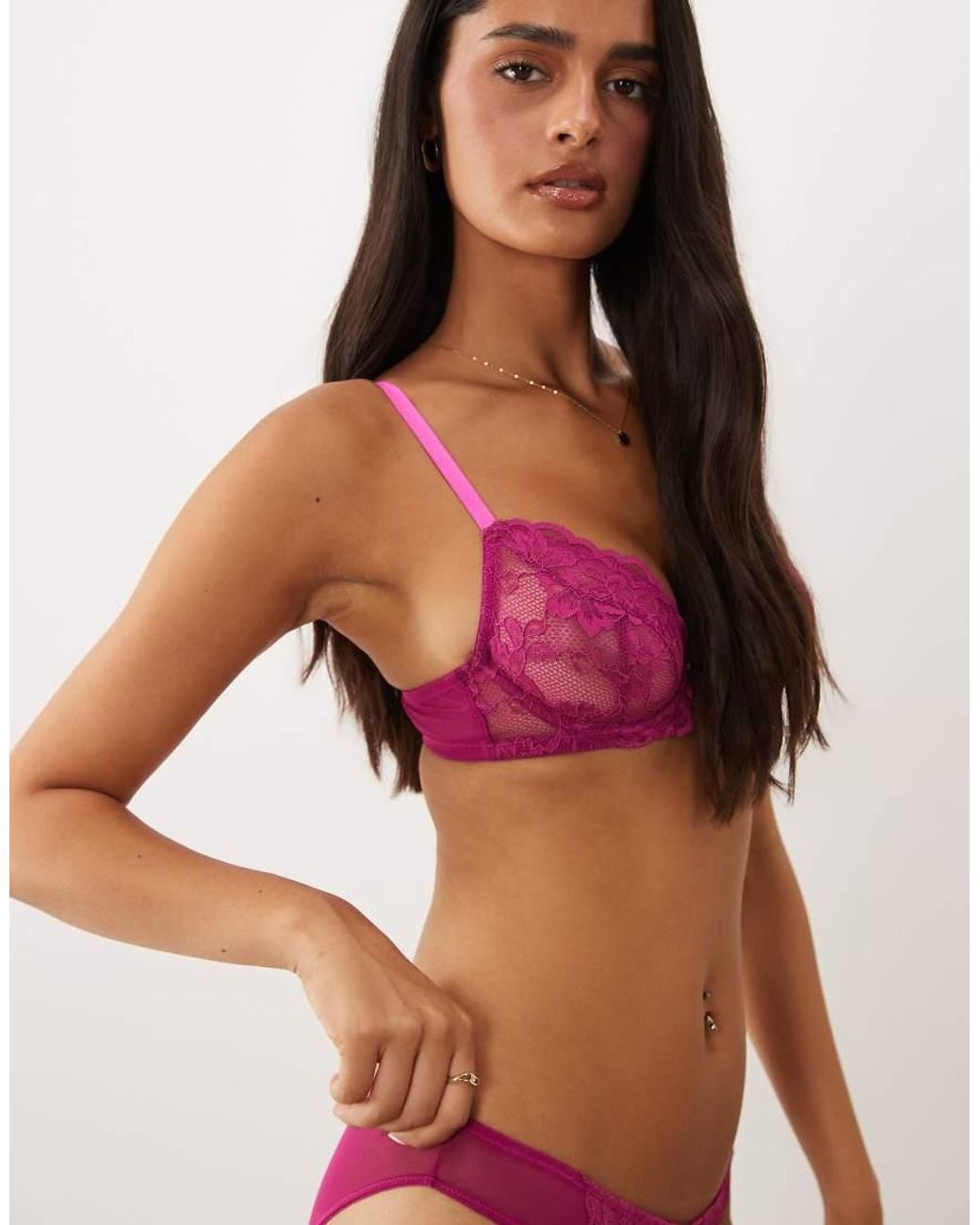 Ann Summers Red Sexy Lace Non Padded Plunge Bra