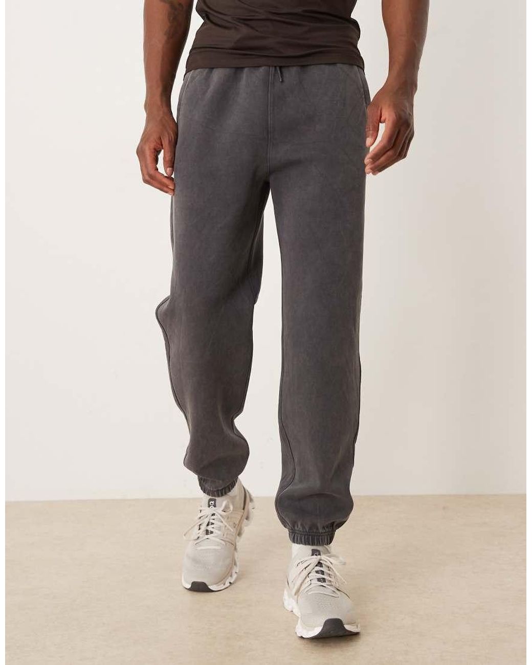Abercrombie & Fitch Natural Ypb Fleece Cinch Hem joggers for men