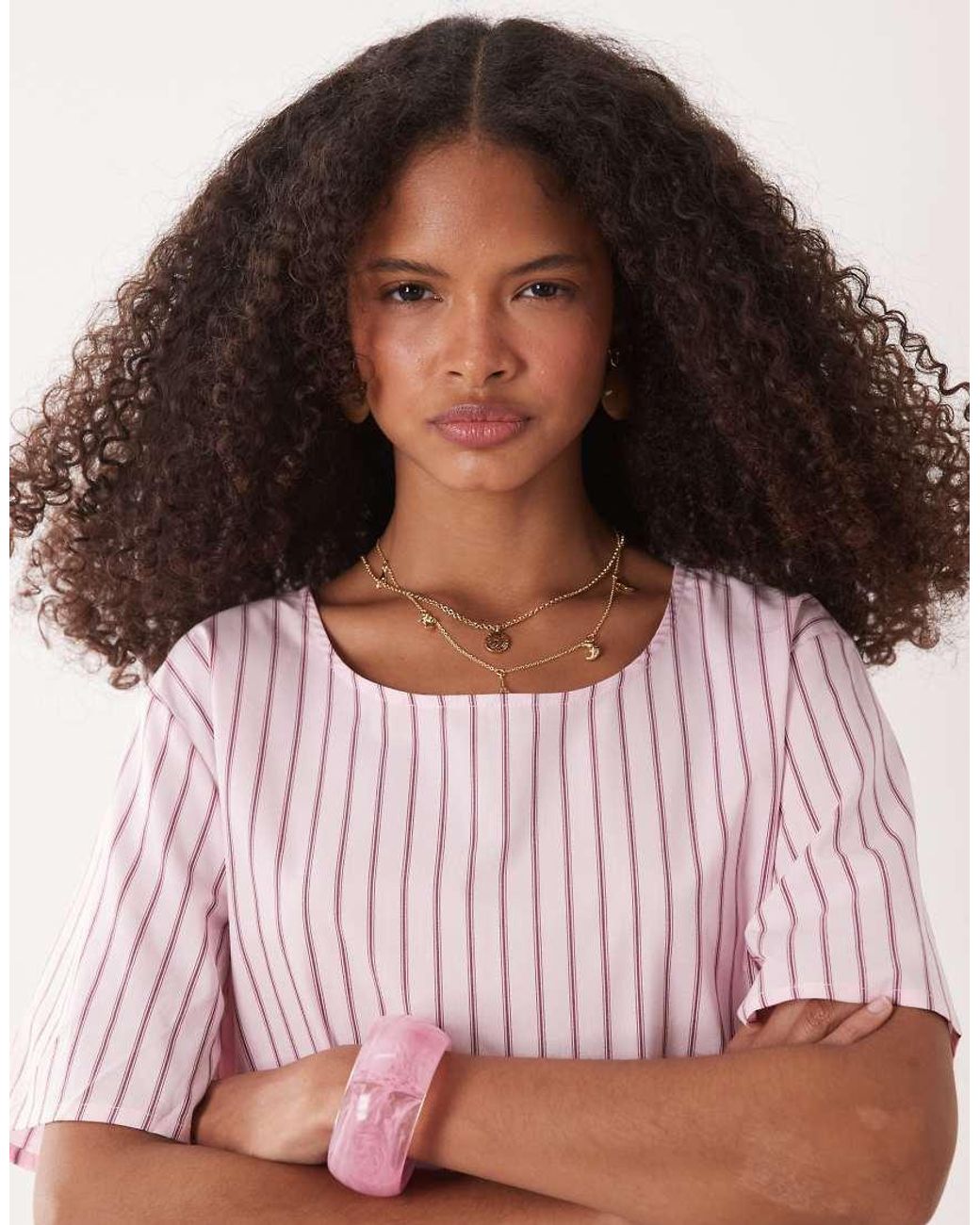 Jdy Pink Short Sleeve Mini Dress