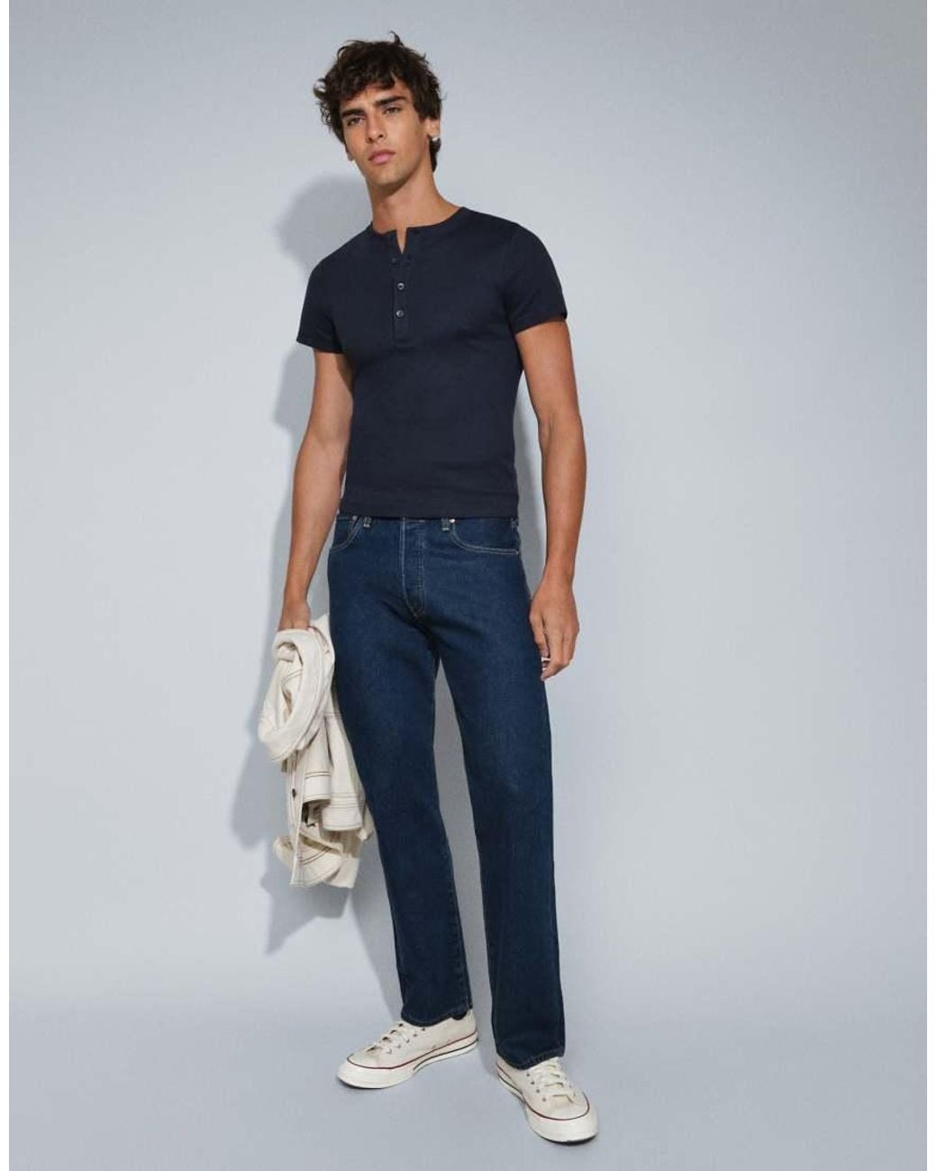 Levi's Blue 501 Relaxed Jeans for men