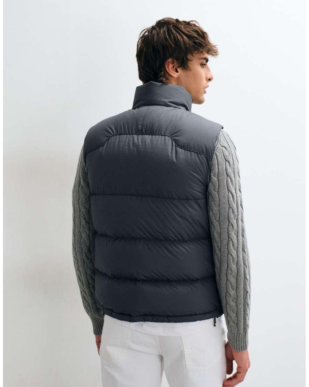 Polo Ralph Lauren Gray Gorham Icon Logo Insulated Down Puffer Vest for men
