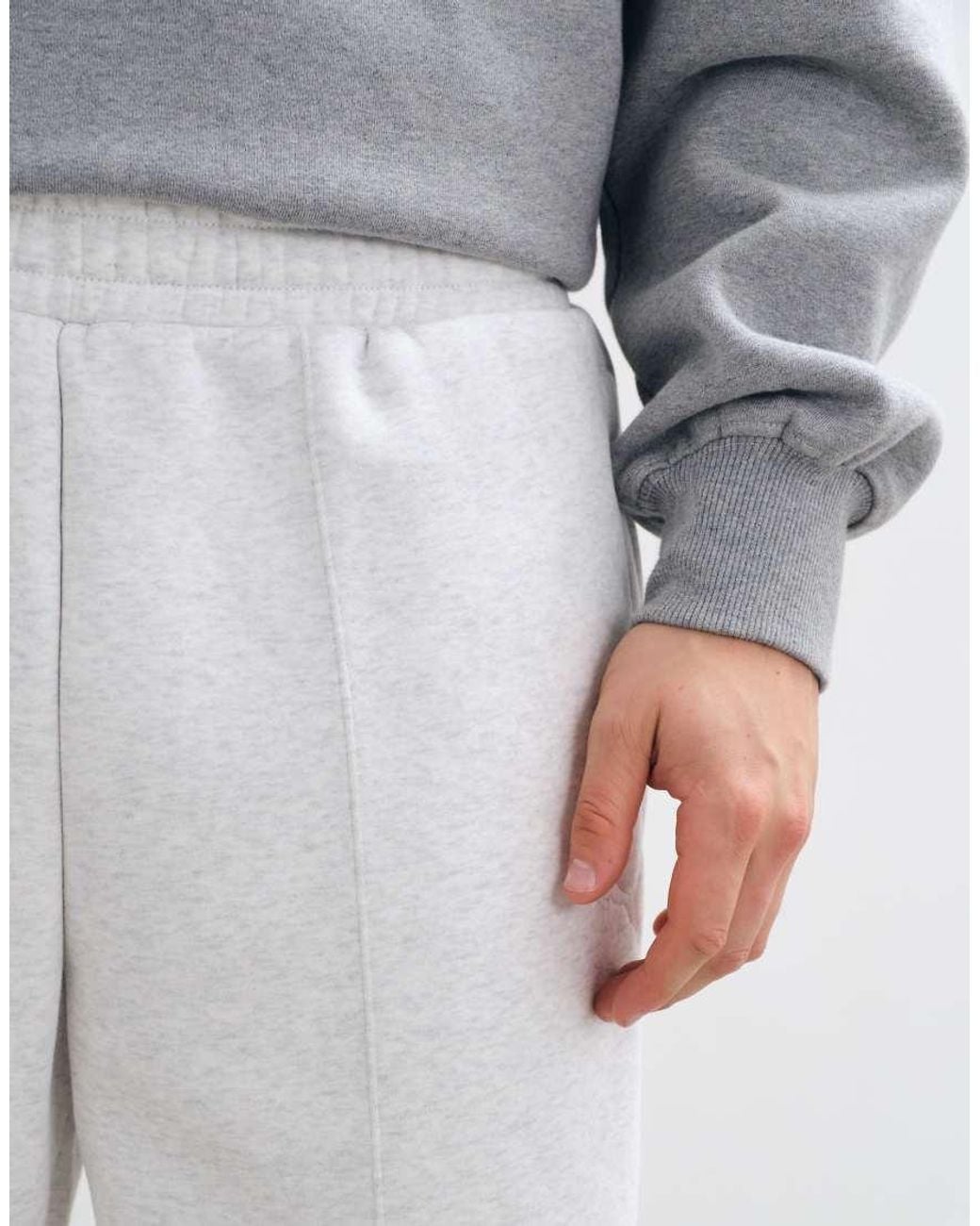 PUMA Gray Essentials Heavy Fleece Relaxed Sweatpants for men