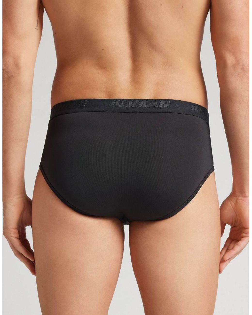 Intimissimi Blue Microfibre Briefs With Logo for men