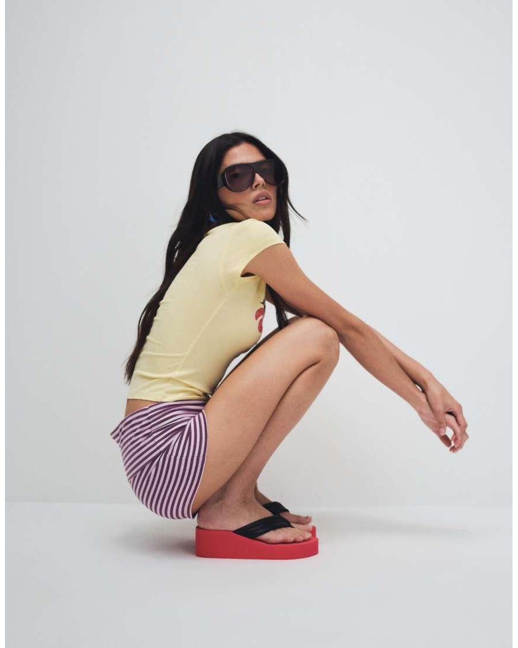Cotton On Purple Hallie Foldover Mini Short