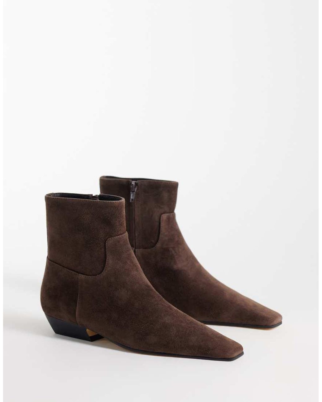 Tony Bianco Brown Rupert Low Ankle Boots