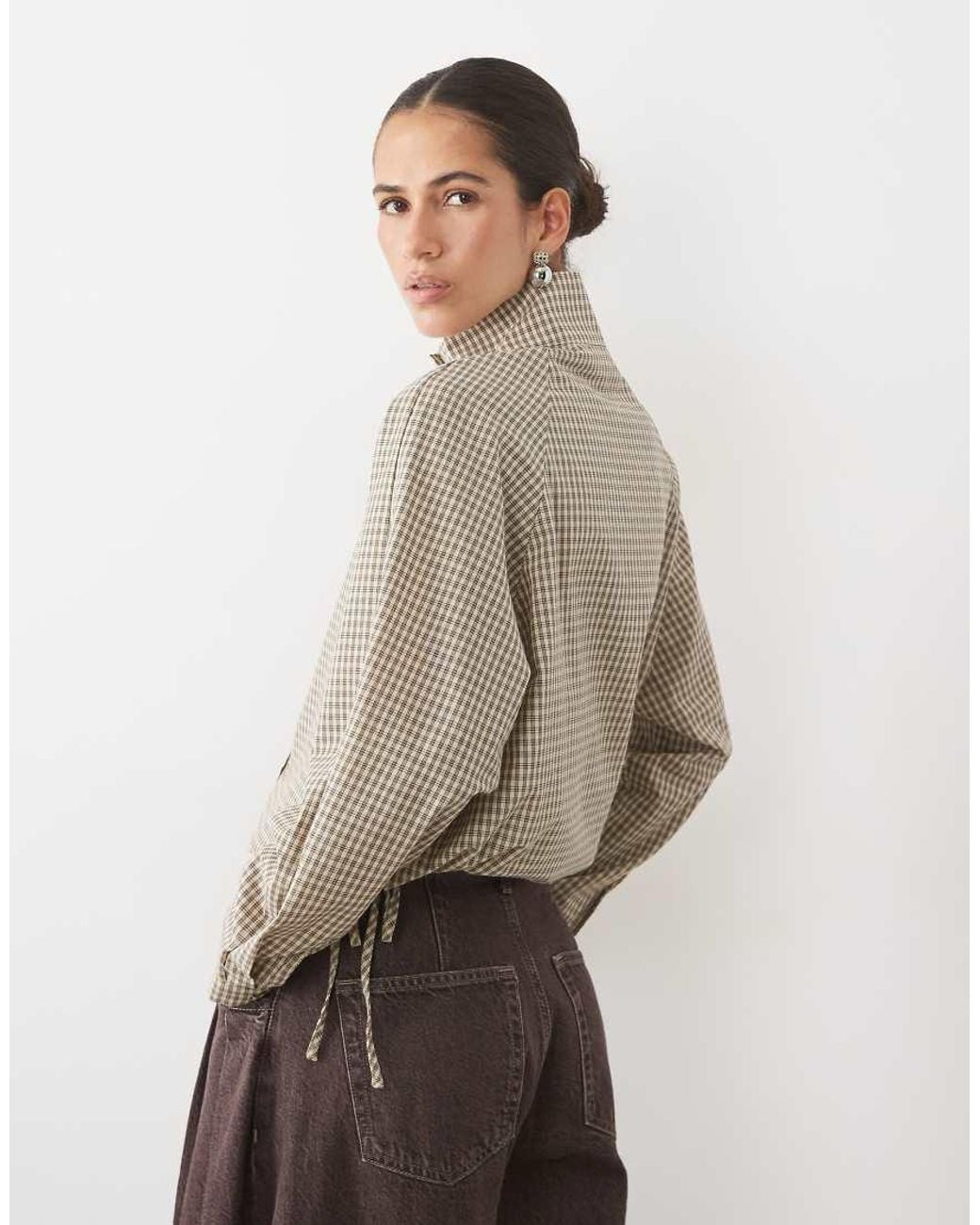 Vila Natural Funnel Neck Jacket