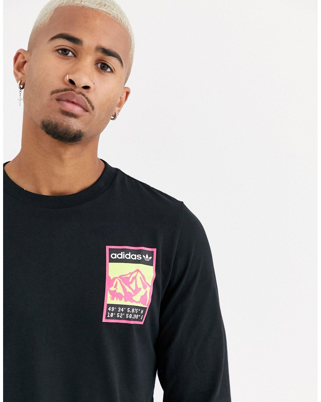 adidas originals arm print sweatshirt