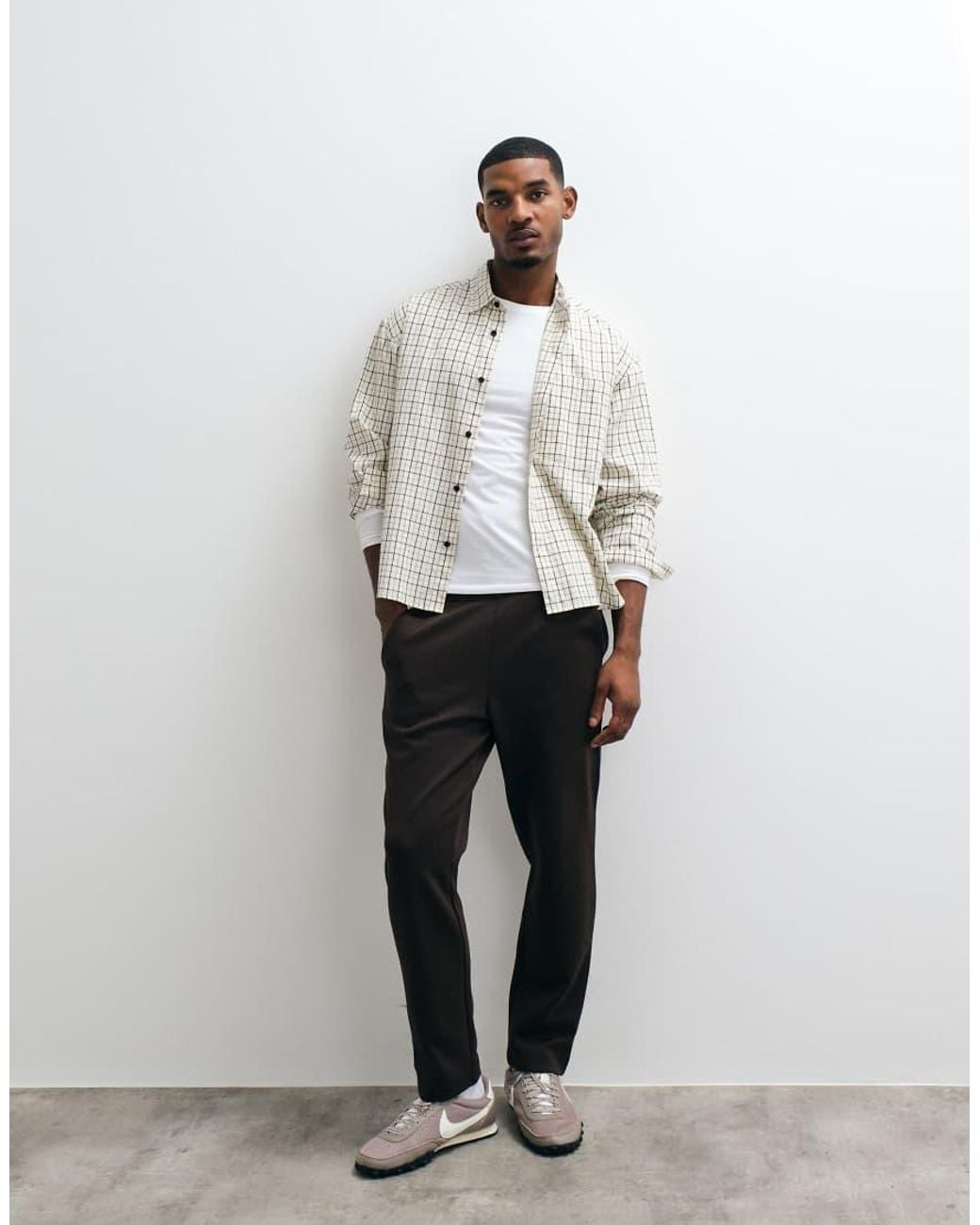 Mango White Tailored Jogger for men