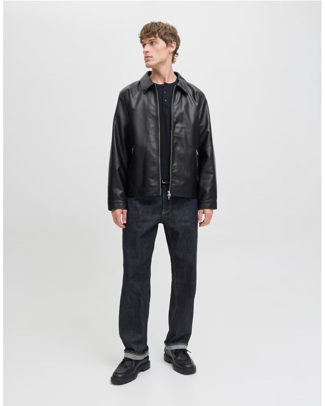 Jack & Jones Gray Transitional Jacket for men