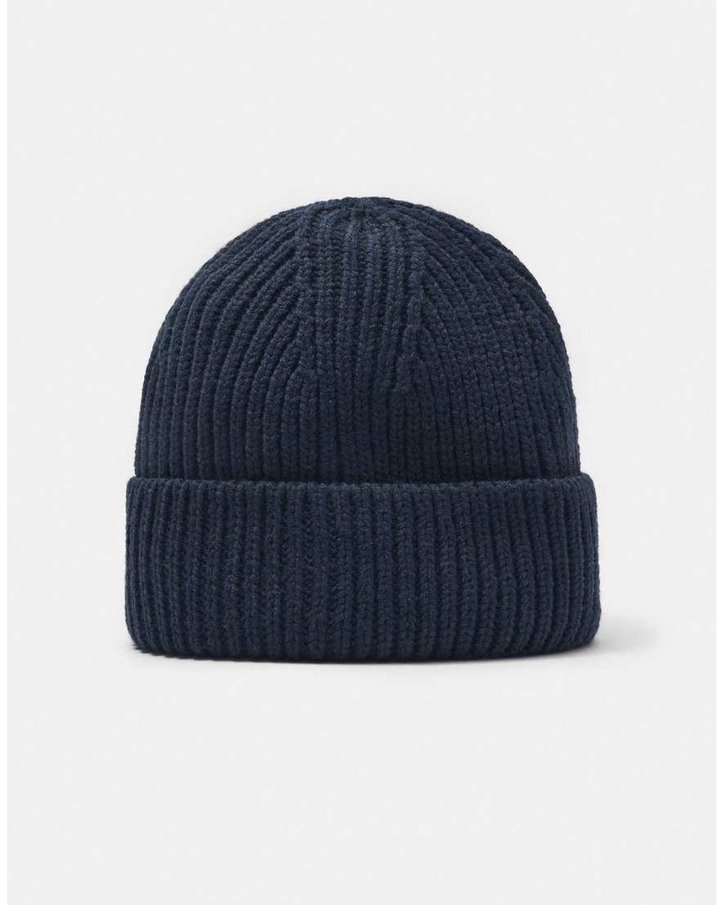 Pull&Bear Blue Chunky Knit Beanie for men