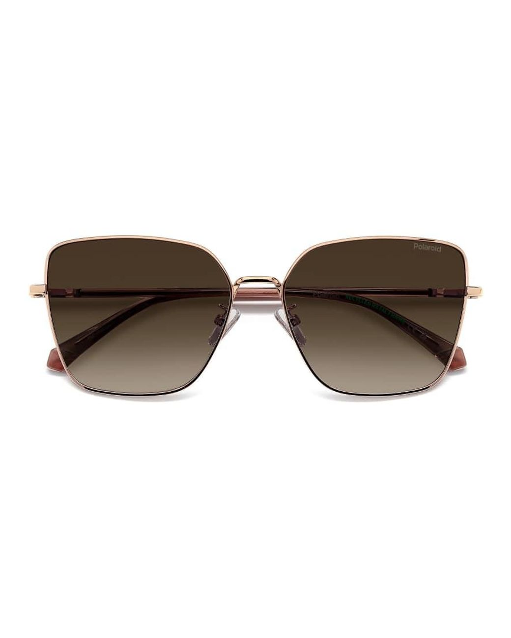 Polaroid Sunglasses Red Oversized Sunglasses With Shaded Polarized Lenses