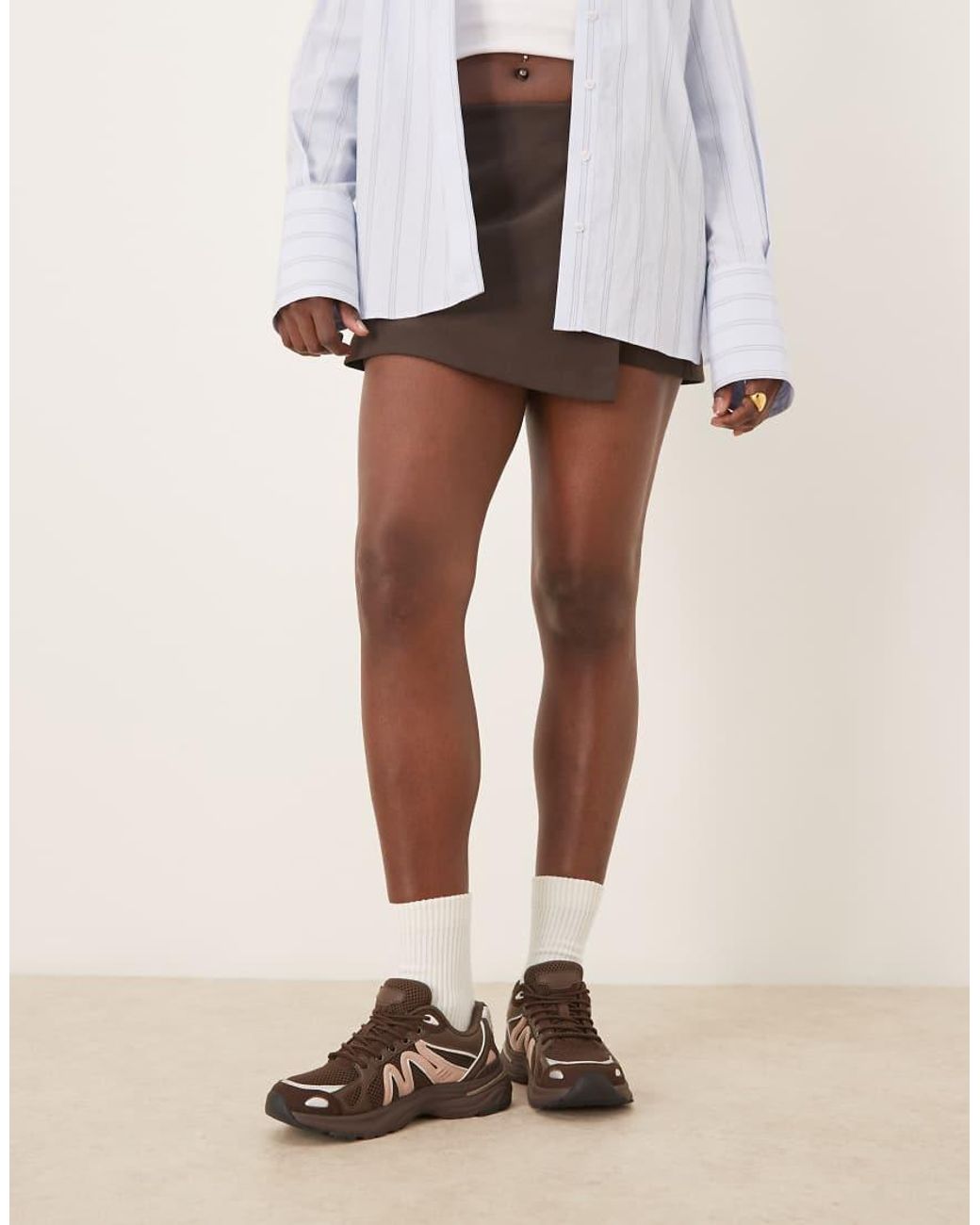 ASOS Natural Divine Lace Up Sneakers