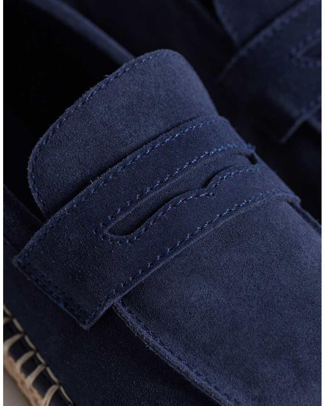 ASOS Blue Penny Loafer Espadrilles for men