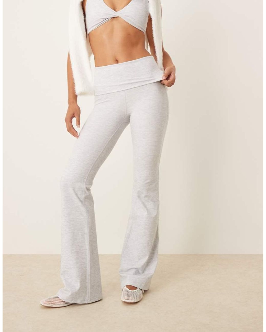 Tala Natural Dayflex Multiway Fold Waist Flared Yoga Pant