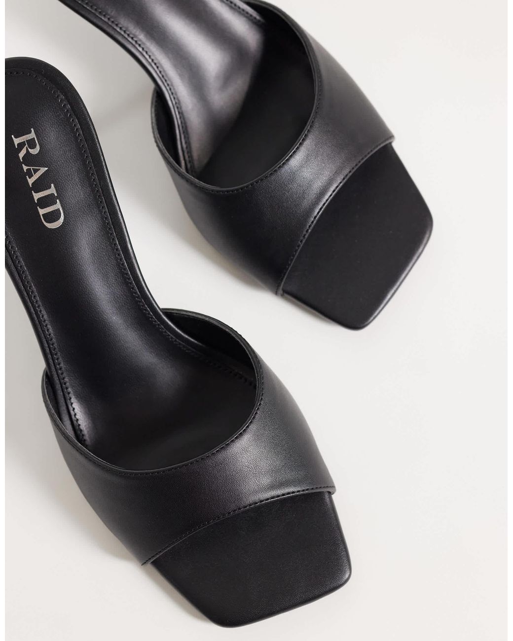 Raid Natural Cerese mules mit absatz aus kunstwildleder