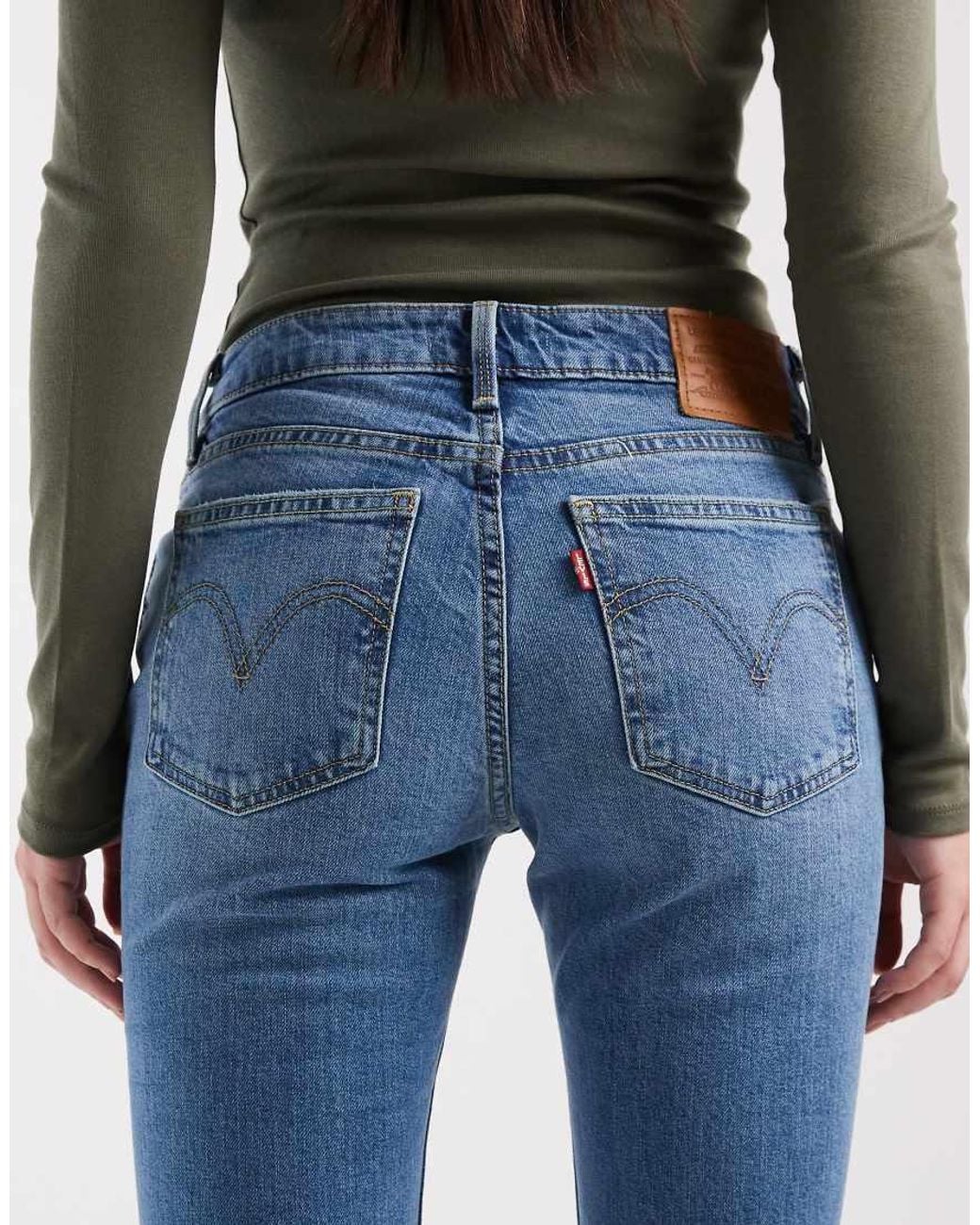Levi's Blue Low Waist Slim Bootcut Jeans