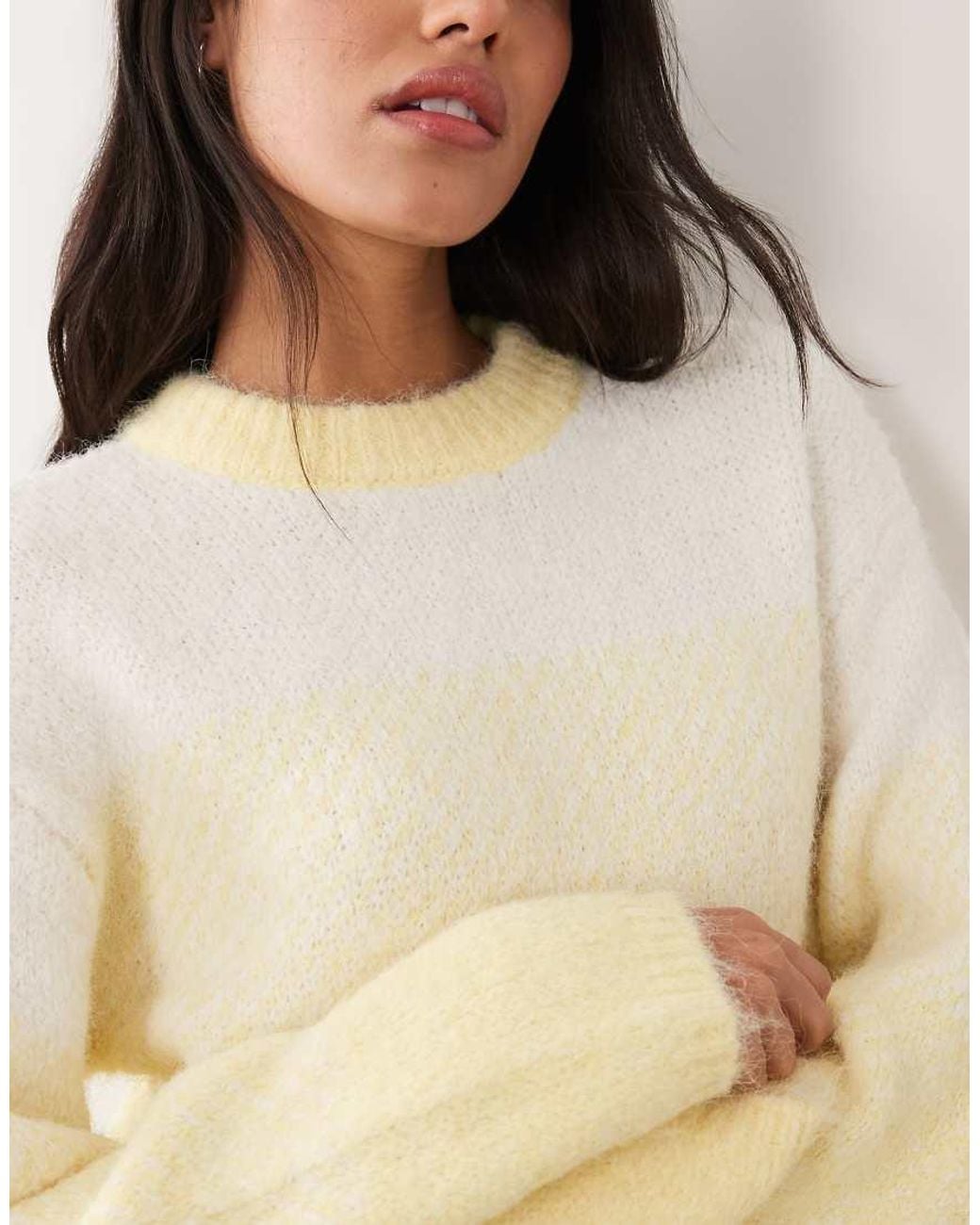 Pieces Natural Cunky Knit Oversized Jumper